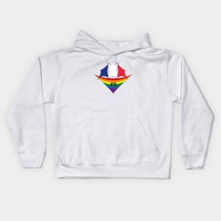 France pride flag Kids Hoodie